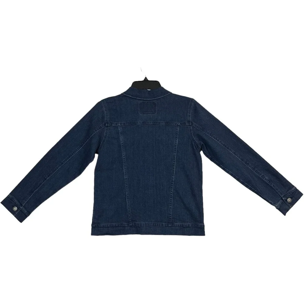 Levis Youth Boys Denim Trucker Jacket S (8-10 Years) Dark Blue Stretch‎ Fabric